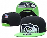Seahawks Team Logo Black Green Adjustable Hat GS,baseball caps,new era cap wholesale,wholesale hats